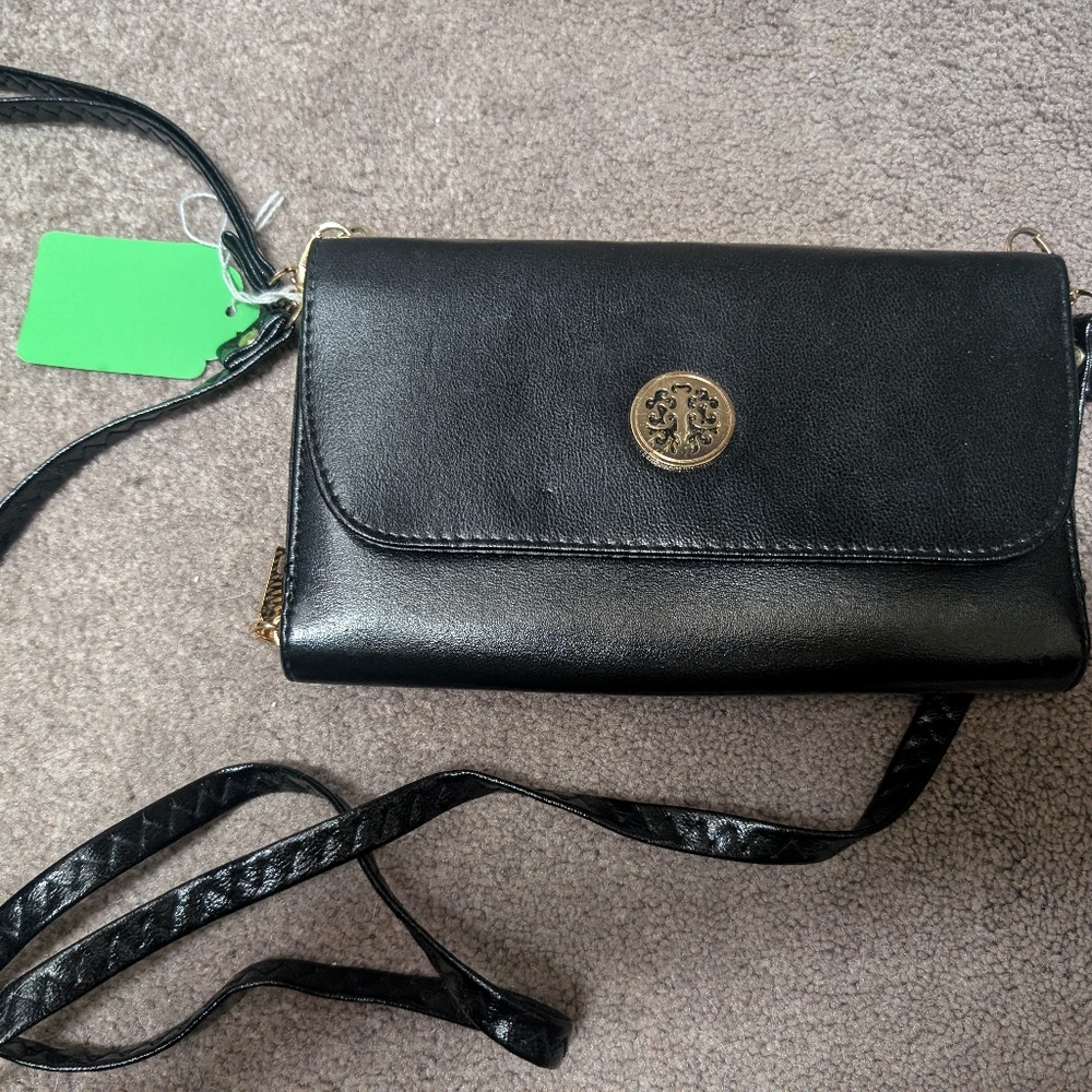 Womens Black small wallet purse